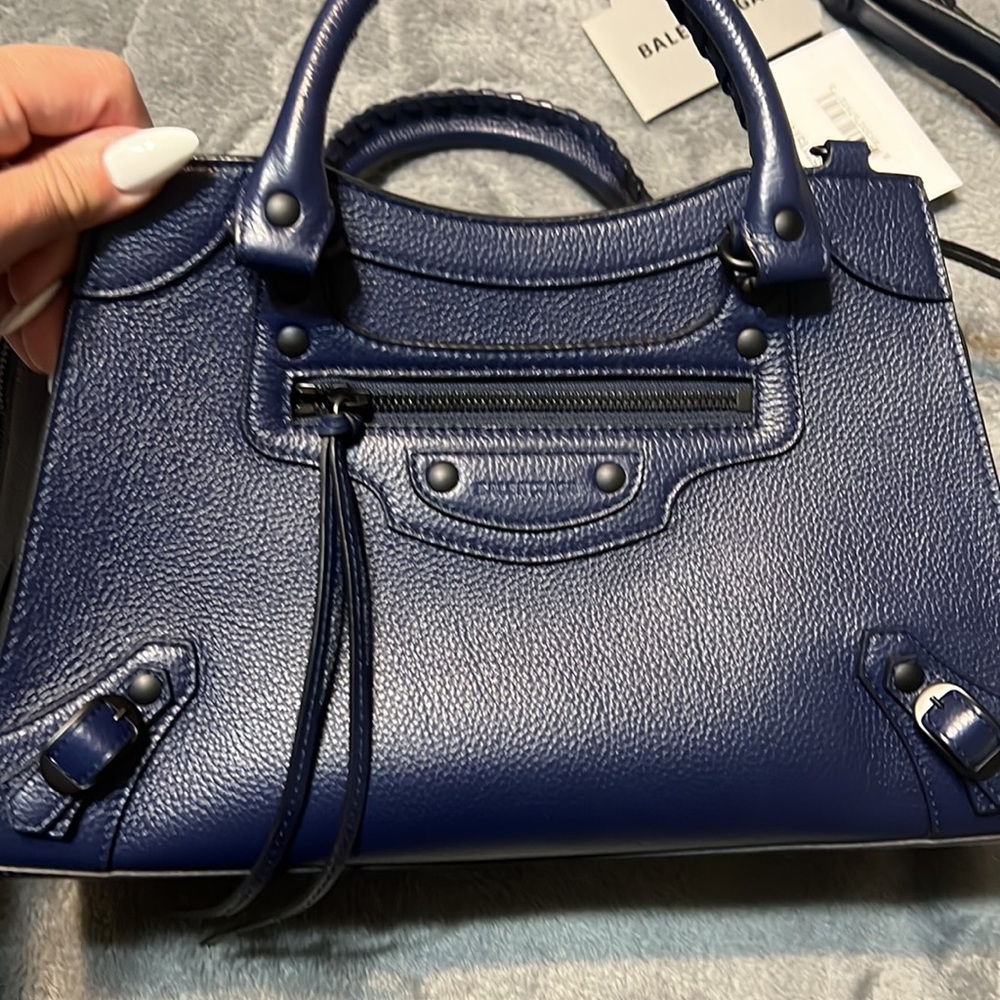 Small Balenciaga Neo City Small Navy - Picture 8 of 15